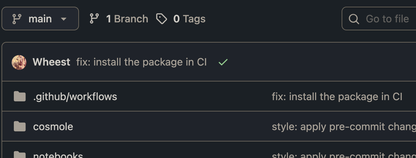 GitHub Actions workflow passed